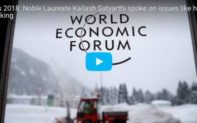 Davos 2018: Noble Laureate Kailash Satyarthi spoke on issues like human trafficking