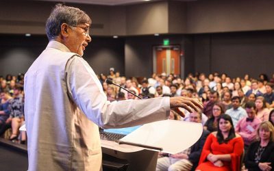 Nobel Peace Prize recipient Kailash Satyarthi speaks at PeaceJam Southeast Conference