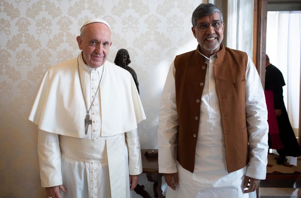 Satyarthi Meets Pope to Discuss International Law Against Online Child Sexual Abuse