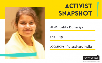 Activist Snapshot: Lalita Duhariya on COVID-19’s Impact on Children